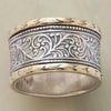 Anel Vintage Dourado & Prateado