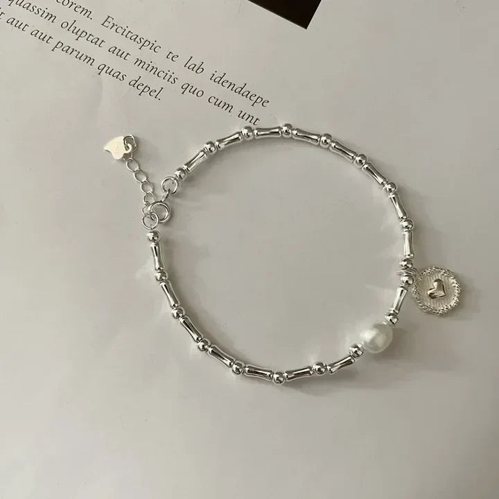 Pulseira Coração de Madrepérola