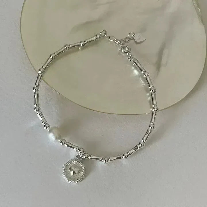 Pulseira Coração de Madrepérola