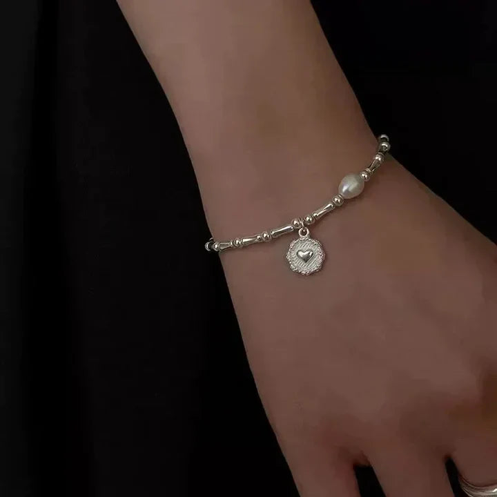 Pulseira Coração de Madrepérola