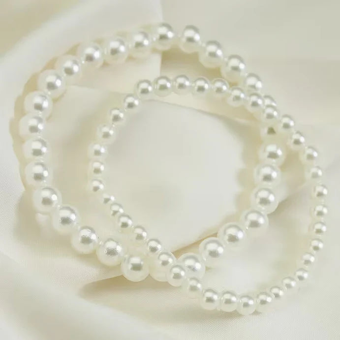 Conjunto de Pulseiras Pérola