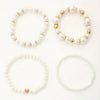 Conjunto de Quatro Pulseiras Pérola