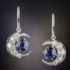 Brincos Vintage Lua Azul