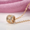 Colar Decorativo de Cristal Dourado