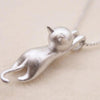 Colar de Gato Brincalhão em Prata Esterlina 925